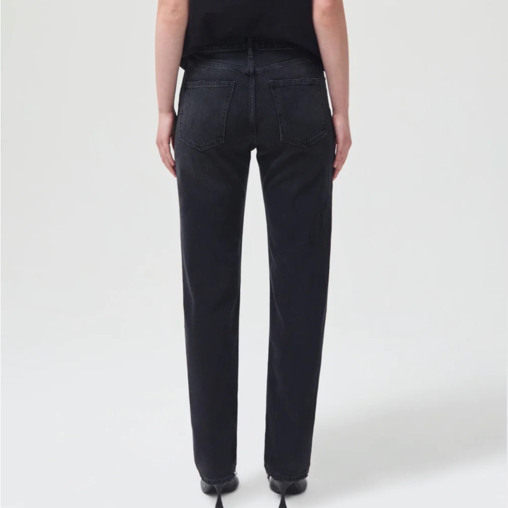 Faded black agolde Lana jean size 25